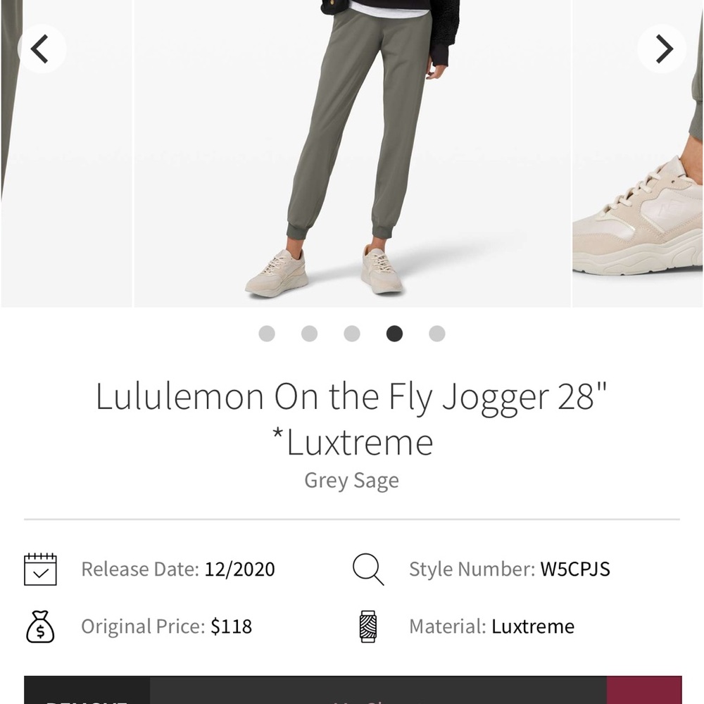 Lululemon Athletica Olive Joggers